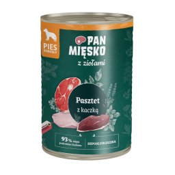 Voordeelpakket: 24x400g Pan Mięsko Dog Paté met eend natvoer voor honden