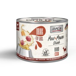 Voordeelpakket: 12x185g MAC's Dog Paw Power Drink Rund Aanvullend diervoeder voor honden