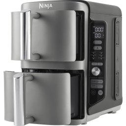 Ninja Double Stack Airfryer XXL - 9.5 Liter - Dubbele Gestapelde Lades - 6 Programma's - Inclusief Kookrekjes - SL400EU