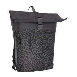 New Rebels Bruce New York Antraciet 21L Rolltop Rugzak Waterafstotend Laptop 15.6"