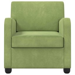 vidaXL Fauteuil Lichtgroen fluweel
