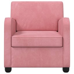 vidaXL Fauteuil Roze fluweel