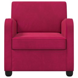 vidaXL Fauteuil Wijnrood fluweel