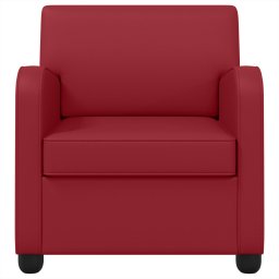 vidaXL Fauteuil Wijnrood Kunstleer