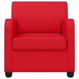 vidaXL Fauteuil Rood Kunstleer
