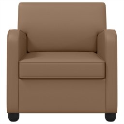 vidaXL Fauteuil Cappuccino Kunstleer