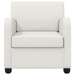 vidaXL Fauteuil Wit Kunstleer