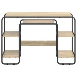 vidaXL Bureau met opbergruimte Sonoma Eiken 113.5 x 52 x 75.5 cm
