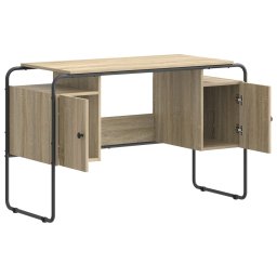 vidaXL Bureau met opbergruimte Sonoma Eiken 120 x 50.5 x 75.5 cm