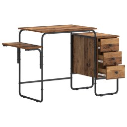 vidaXL Bureau met opbergruimte Eikenhout 120 x 50 x 75 cm