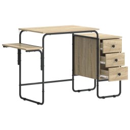 vidaXL Bureau met opbergruimte Sonoma Eiken 120 x 50 x 75 cm