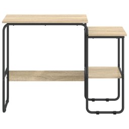 vidaXL Bureau met opbergruimte Sonoma Eiken 100 x 50 x 75 cm