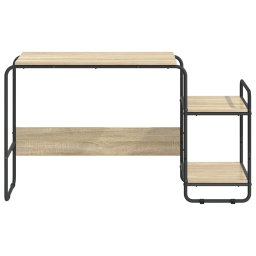 vidaXL Bureau met opbergruimte Sonoma Eiken 131.5 x 50 x 75.5 cm