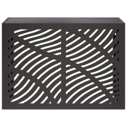 vidaXL Airconditioner hoes Zwart 100 x 50 x 70 cm Staal