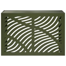 vidaXL Airconditioner hoes Olijfgroen 90 x 40 x 60 cm Staal