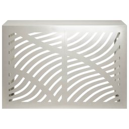 vidaXL Airconditioner hoes zilver 90 x 40 x 60 cm Roestvrij staal