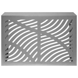 vidaXL Airconditioner hoes zilver 90 x 40 x 60 cm Gegalvaniseerd staal