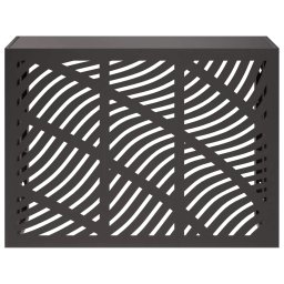 vidaXL Airconditioner hoes Zwart 110 x 50 x 80 cm Staal