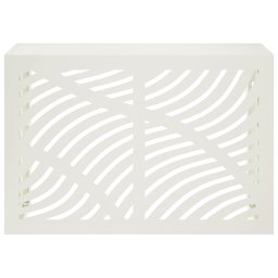 vidaXL Airconditioner hoes Wit 90 x 40 x 60 cm Staal