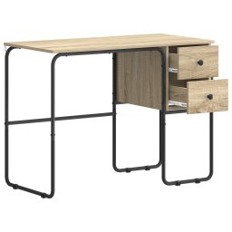 vidaXL Bureau met opbergruimte Sonoma Eiken 100 x 50 x 75 cm