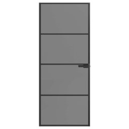 vidaXL Binnendeur 83 x 201,5 cm Gelaagd Glas en Aluminium
