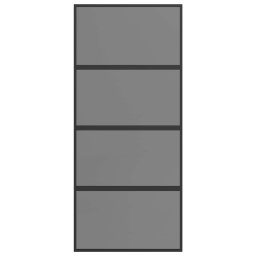 vidaXL Schuifdeur 90 x 205 cm Gehard glas en aluminium