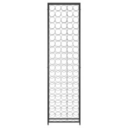vidaXL Wijnrek voor 95 flessen 54x18x200 cm smeedijzer zwart