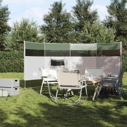 vidaXL Windscherm camping waterdicht 366x152x152 cm groen
