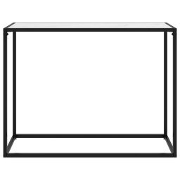 vidaXL Wandtafel 100x35x75 cm gehard glas wit