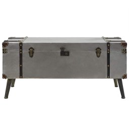 vidaXL Salontafel 102x51x47,5 cm MDF en aluminium