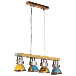 vidaXL Plafondlamp industrieel 25 W E27 111 cm meerkleurig