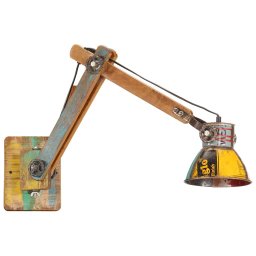 vidaXL Wandlamp industrieel rond E27 meerkleurig