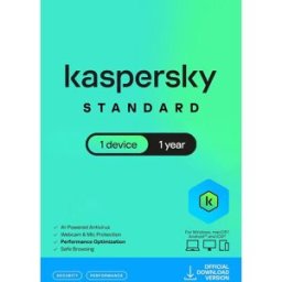 Kaspersky Standard Anti-Virus 2026 - 1 Apparaat - 1 Jaar voor PC / Mac / iOS / Android - Code Downloaden