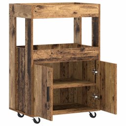 vidaXL Bar Kar Eikenhout 60 x 39,5 x 89 cm Bewerkt hout