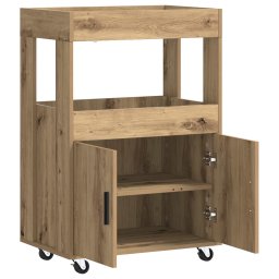 vidaXL Bar Kar Artisanaal eiken 60 x 39,5 x 89 cm Bewerkt hout