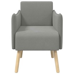 vidaXL Accentstoel Donkergrijs Korrelige velvet