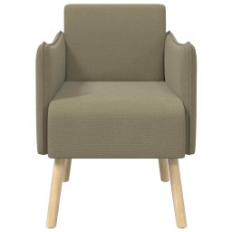 vidaXL Accentstoel Kaki Korrelige velvet