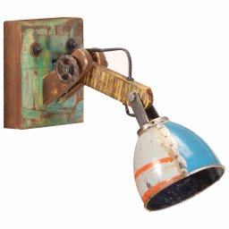 vidaXL Wandlamp industriële stijl rond E27 meerkleurig