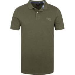 Superdry Maat M Heren Klassiek piqué poloshirt van biologisch katoen