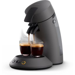 Philips Senseo Original Plus Koffiepadmachine CSA210/50 - Keuze uit 1 of 2 Kopjes - Instelbare Intensiteit - Automatische Uitschakeling - Kasjmiergrijs