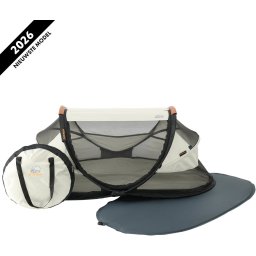 Deryan Baby Luxe Campingbedje - Reisbedje Baby met Matras - Ivory