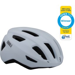BBB Cycling Condor 2.0 MIPS Fietshelm - Voor Racefiets, Mountainbike en Ebike - Winnaar ANWB Fietshelmentest 2026 - Dames & Heren - Medium (52-58CM) - Mat Wit - BHE-174
