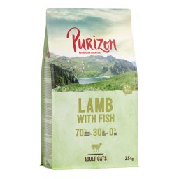 2.5kg Adult lam & Vis Purizon Cat graanvrij droogvoer voor katten
