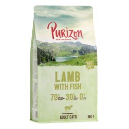 400g Adult lam & Vis Purizon Cat graanvrij droogvoer voor katten