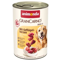 animonda GranCarno Original 12/24 x 400 g - met Gevogelteharten