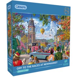 Steve Crisp - Off to the Races at Newmarket Puzzel (1000 stukjes)