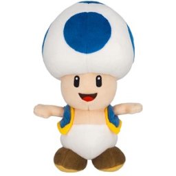 Super Mario - Blue Toad Knuffel (20cm)