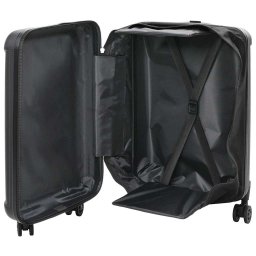 vidaXL Koffer met slot Zwart 34 x 23 x 55.5 cm ABS Kunststof
