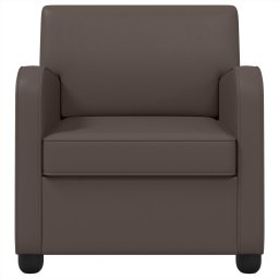 vidaXL Fauteuil Glanzend Bruin Kunstleer