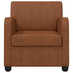 vidaXL Fauteuil Antiek Bruin Kunstleer